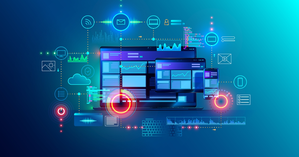 Website, app design development. Technology software, code. Programming, ui, ux concept.